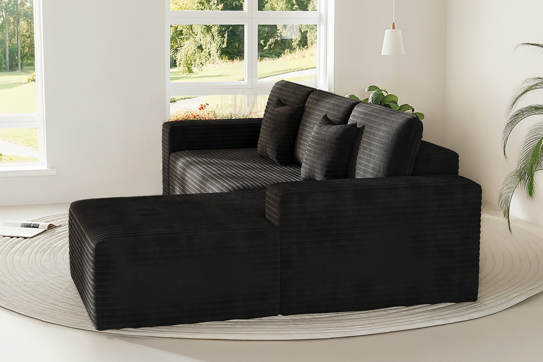 Innovar 3 Seats SleepCore Sleeper Sofa Bed With Chaise Lounge