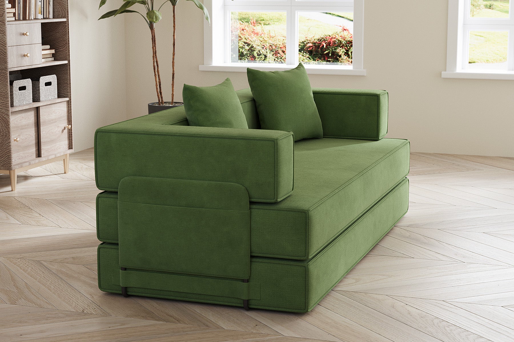 Innovar SleepCore Chenille FlexBack Sleeper Sofa Bed
