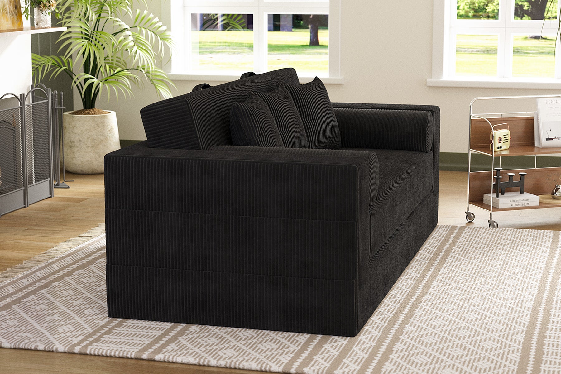 Innovar Boneless SleepCore HighBack Corduroy Sleeper Sofa Bed
