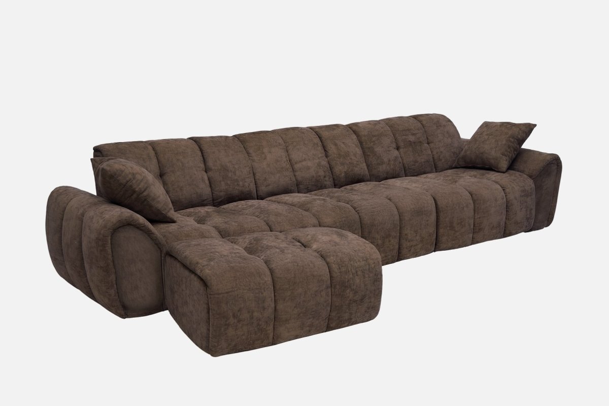 Elara 4‑Seat Cut - Pile Sectional Sofa - Innovar