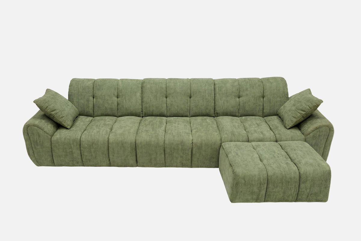 Elara 4‑Seat Cut - Pile Sectional Sofa - Innovar