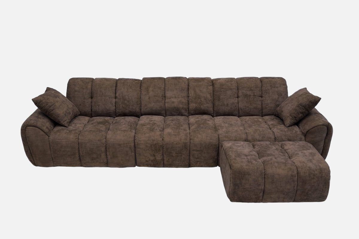 Elara 4‑Seat Cut - Pile Sectional Sofa - Innovar