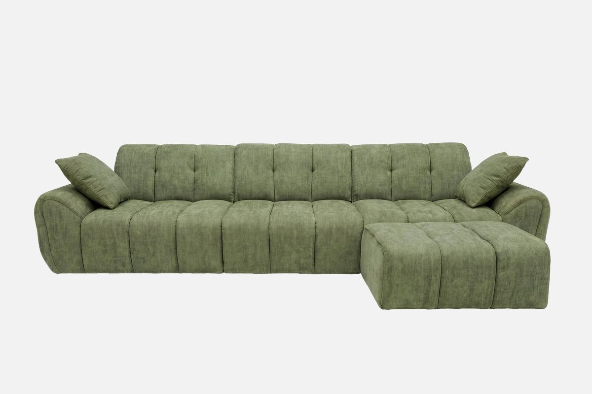 Elara 4‑Seat Cut - Pile Sectional Sofa - Innovar