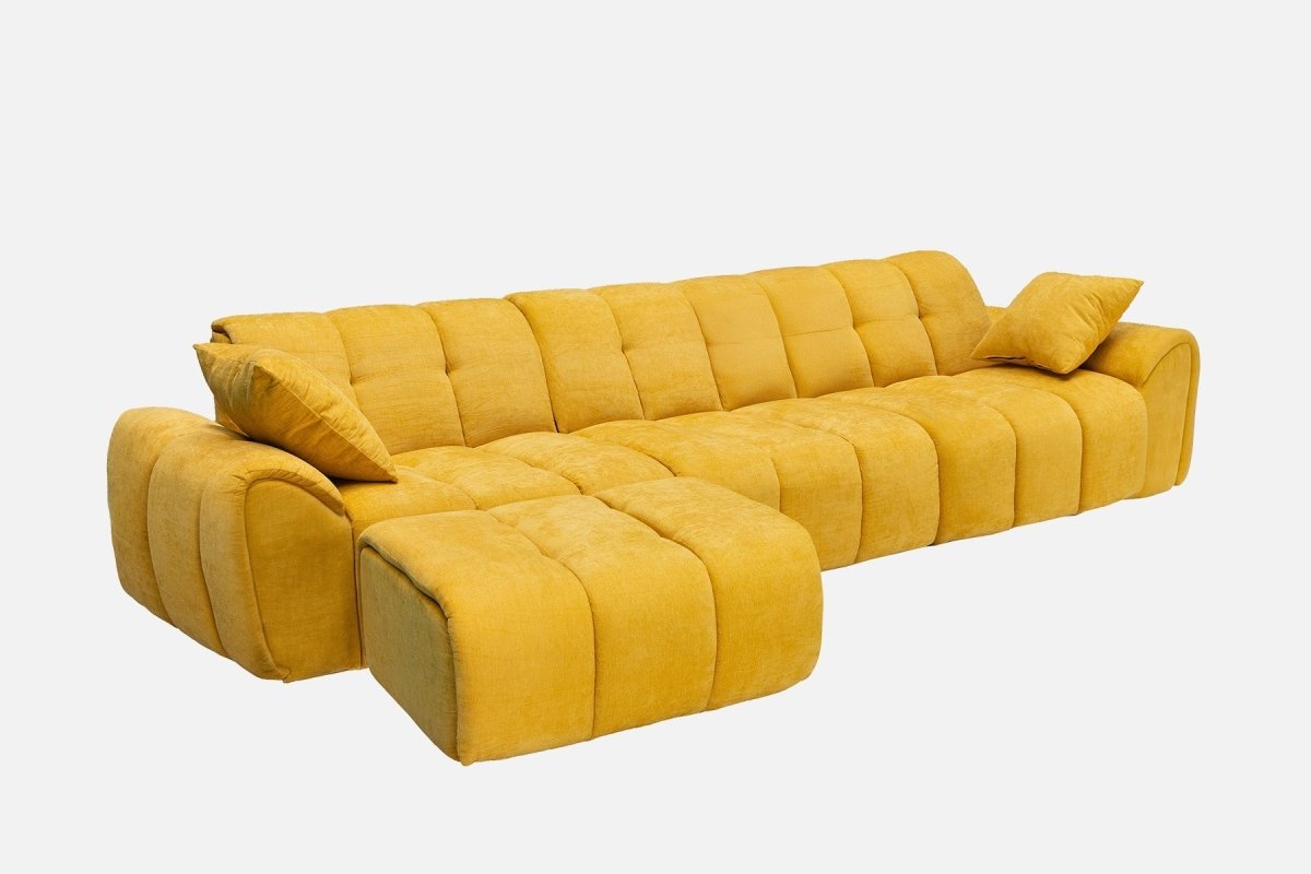 Elara 4‑Seat Cut - Pile Sectional Sofa - Innovar