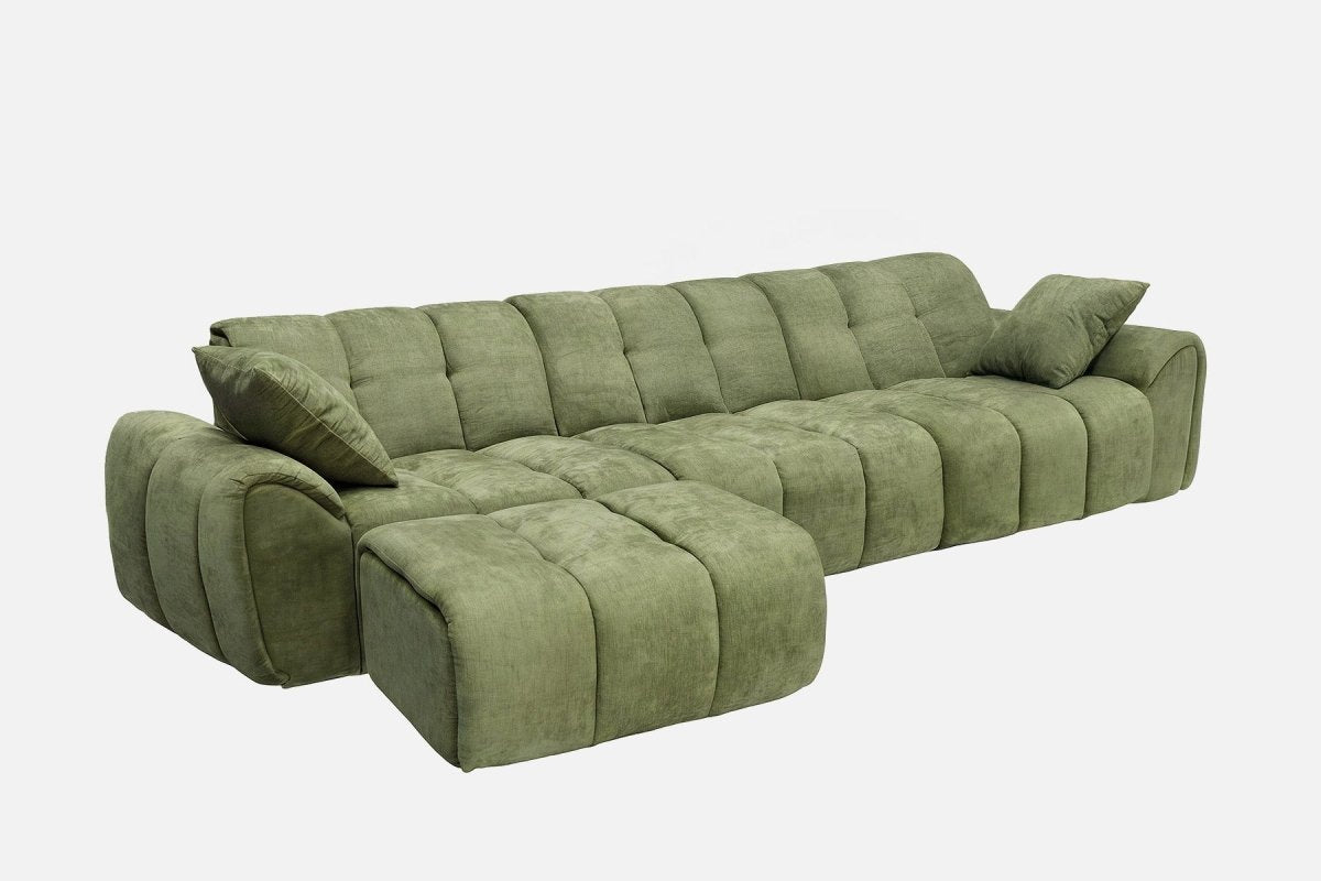 Elara 4‑Seat Cut - Pile Sectional Sofa - Innovar