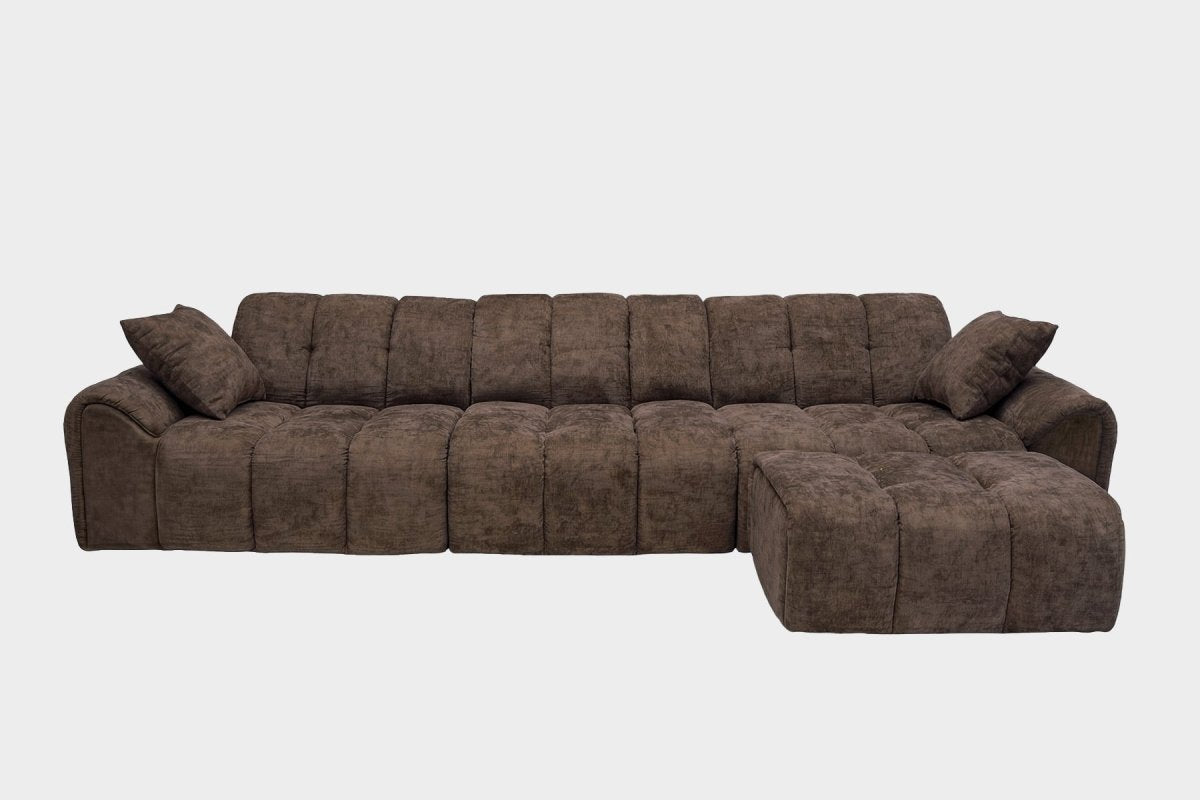 Elara 4‑Seat Cut - Pile Sectional Sofa - Innovar