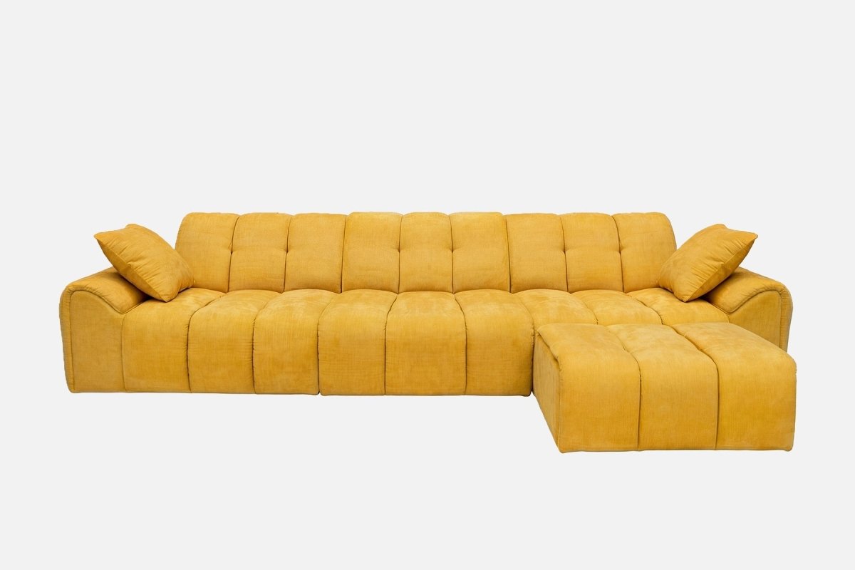 Elara 4‑Seat Cut - Pile Sectional Sofa - Innovar
