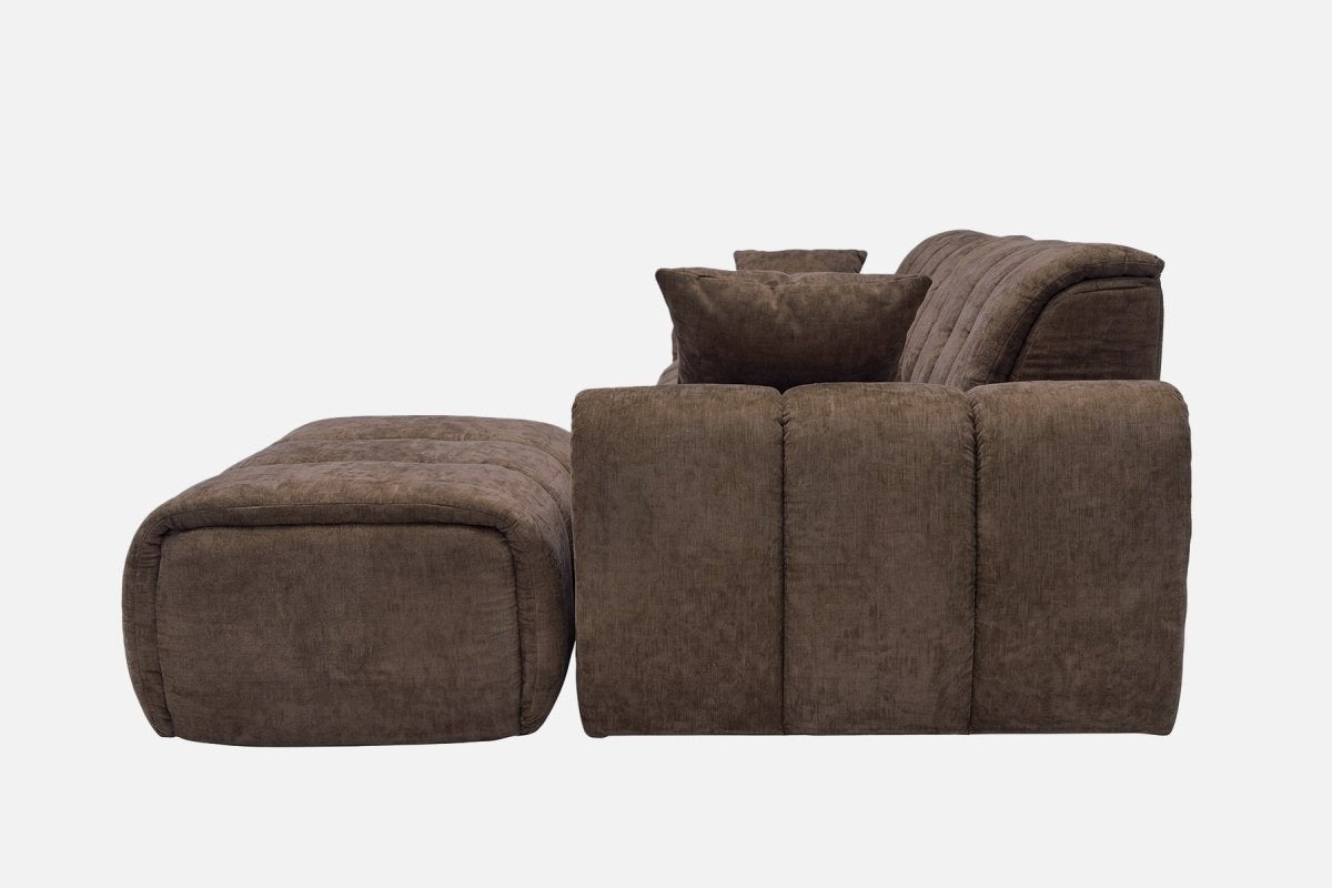 Elara 4‑Seat Cut - Pile Sectional Sofa - Innovar