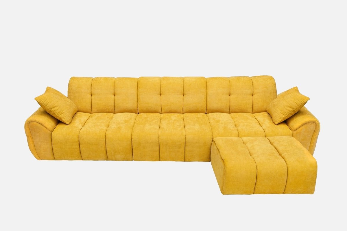 Elara 4‑Seat Cut - Pile Sectional Sofa - Innovar