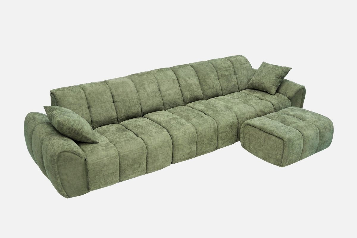 Elara 4‑Seat Cut - Pile Sectional Sofa - Innovar