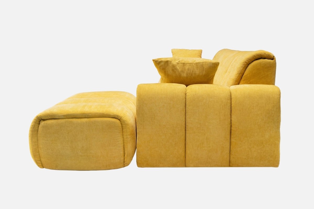 Elara 4‑Seat Cut - Pile Sectional Sofa - Innovar
