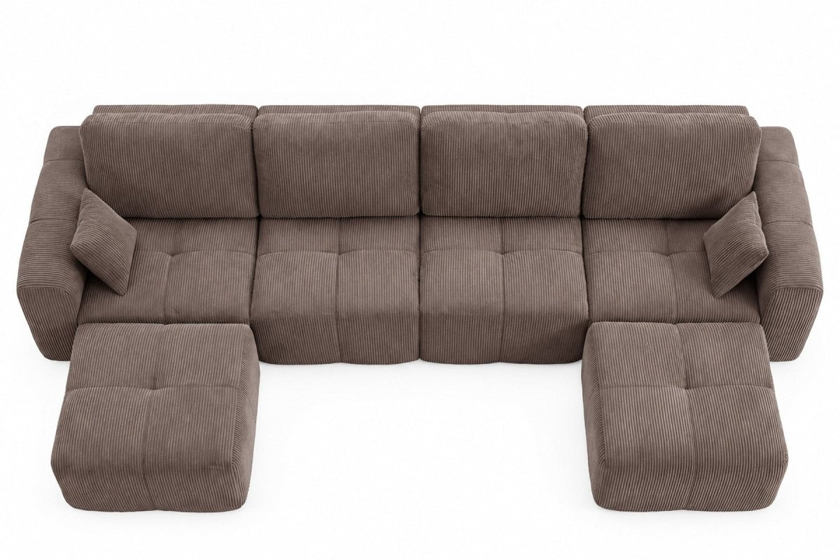 InnovarHome Elara Grid-Tufted Modular Sofa - Innovar
