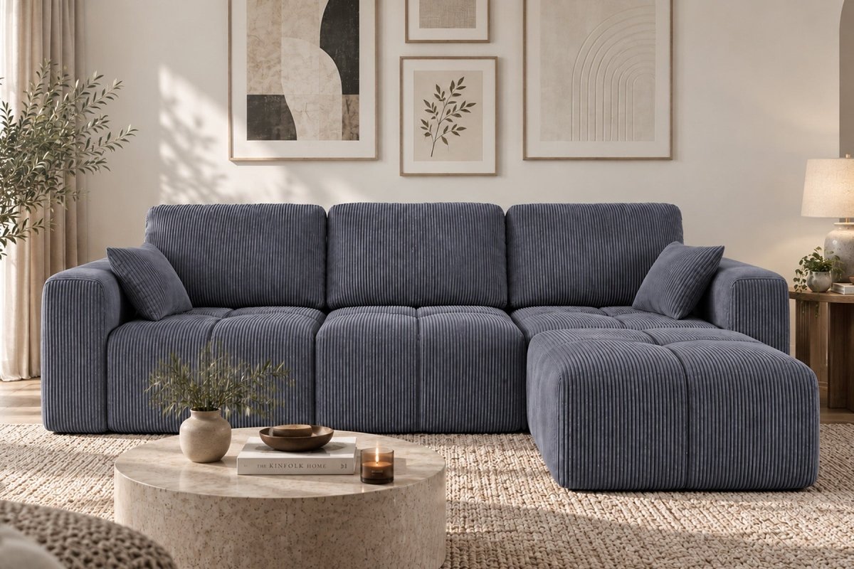 InnovarHome Elara Grid-Tufted Modular Sofa - Innovar
