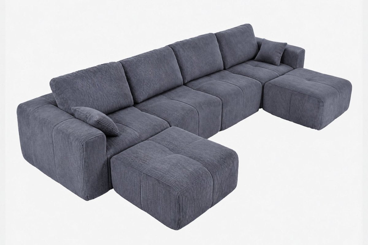 InnovarHome Elara Grid-Tufted Modular Sofa - Innovar